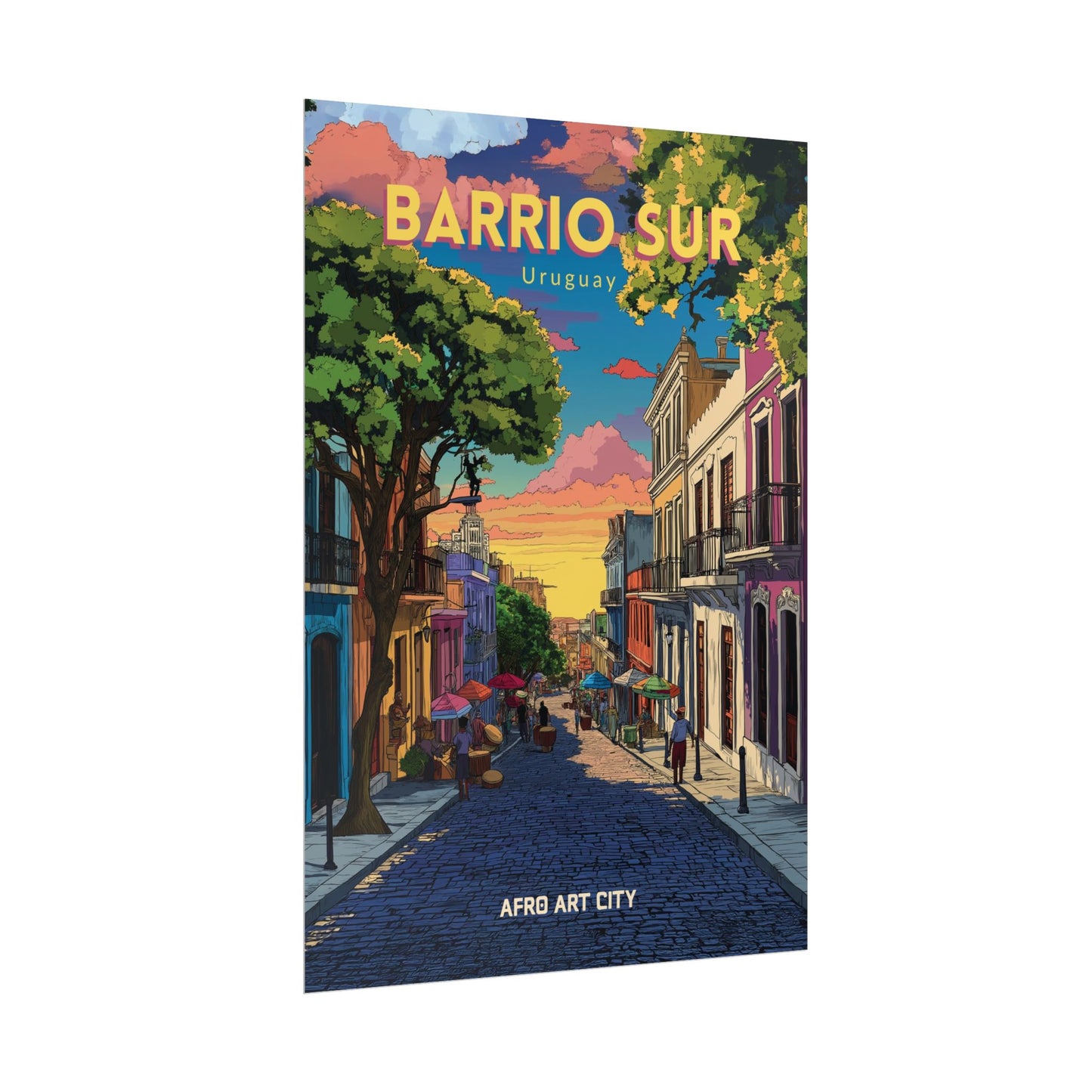 🇺🇾 Uruguay - Barrio Sur, Montevideo ｜ Poster