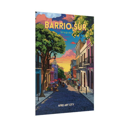 🇺🇾 Uruguay - Barrio Sur, Montevideo ｜ Poster