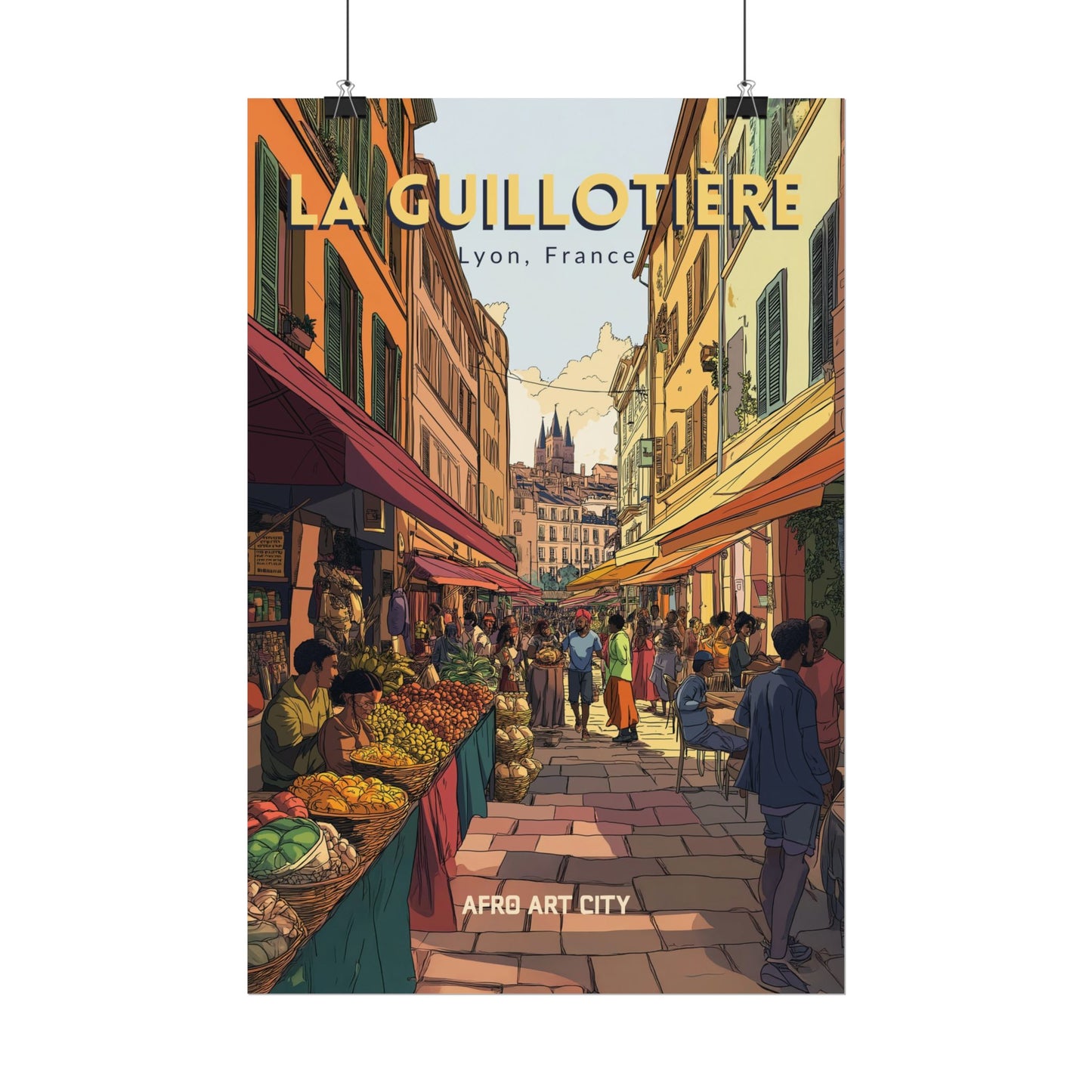 🇫🇷 France - La Guillotière, Lyon ｜ Poster