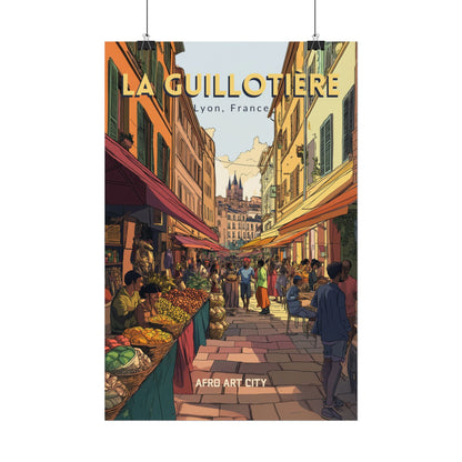 🇫🇷 France - La Guillotière, Lyon ｜ Poster