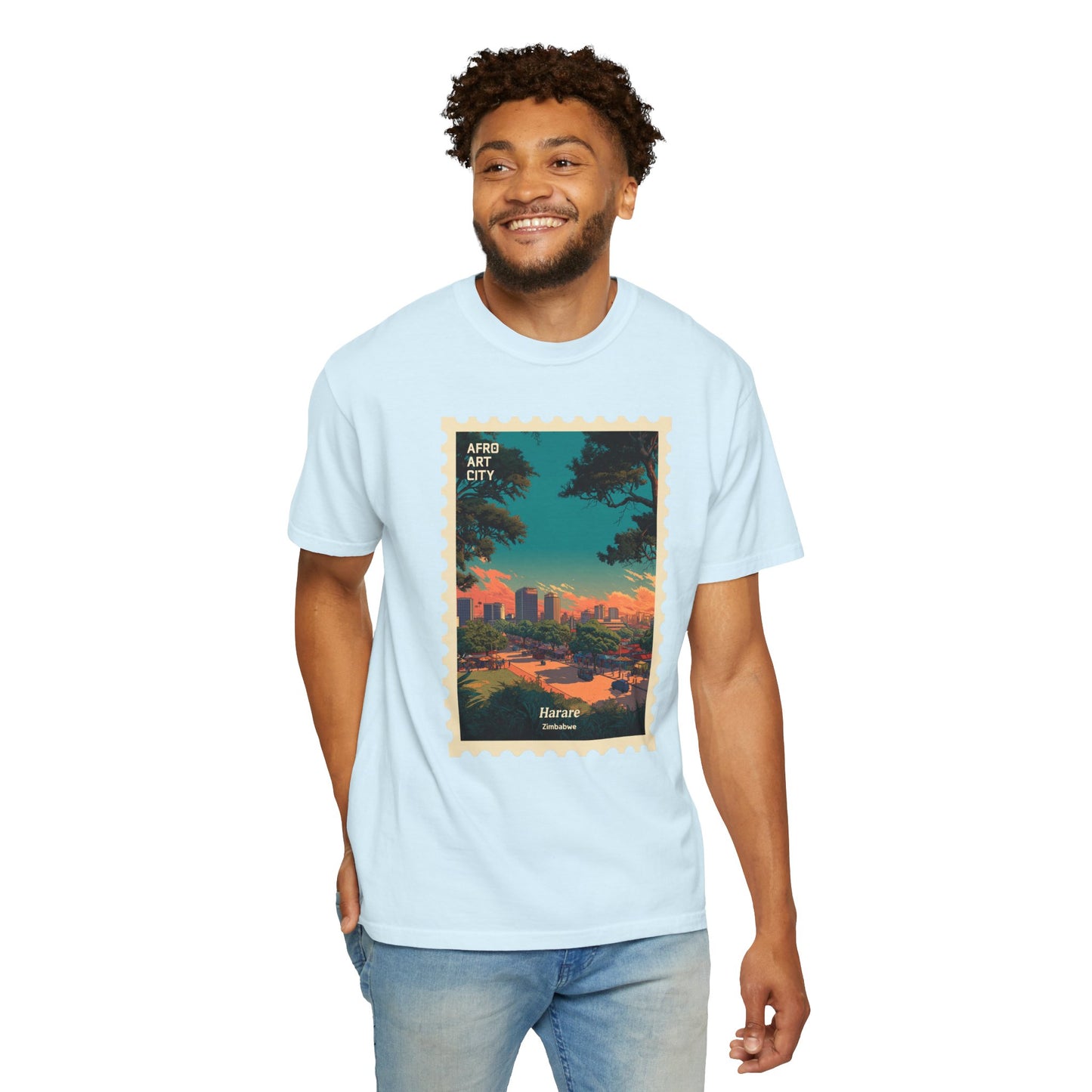 Zimbabwe - Harare | Postcards Travel T-Shirt