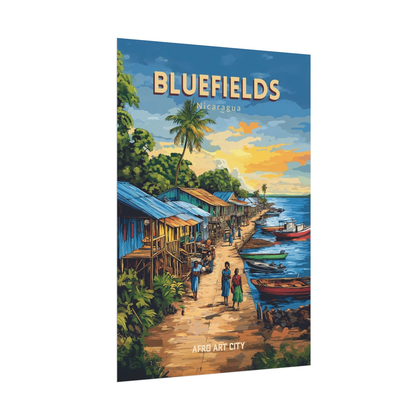 🇳🇮 Nicaragua - Bluefields ｜ Poster