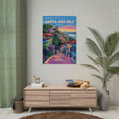 🇪🇨 Ecuador - Santa Ana Hill ｜ Poster