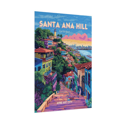 🇪🇨 Ecuador - Santa Ana Hill ｜ Poster