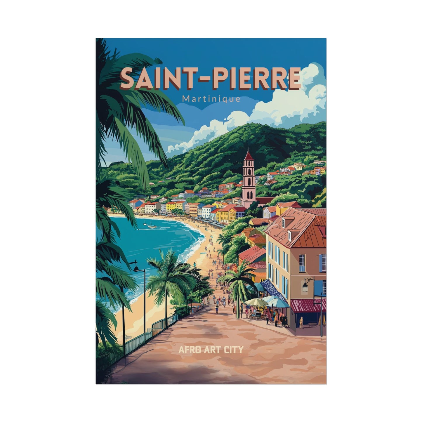 Martinique - Saint-Pierre ｜ Poster