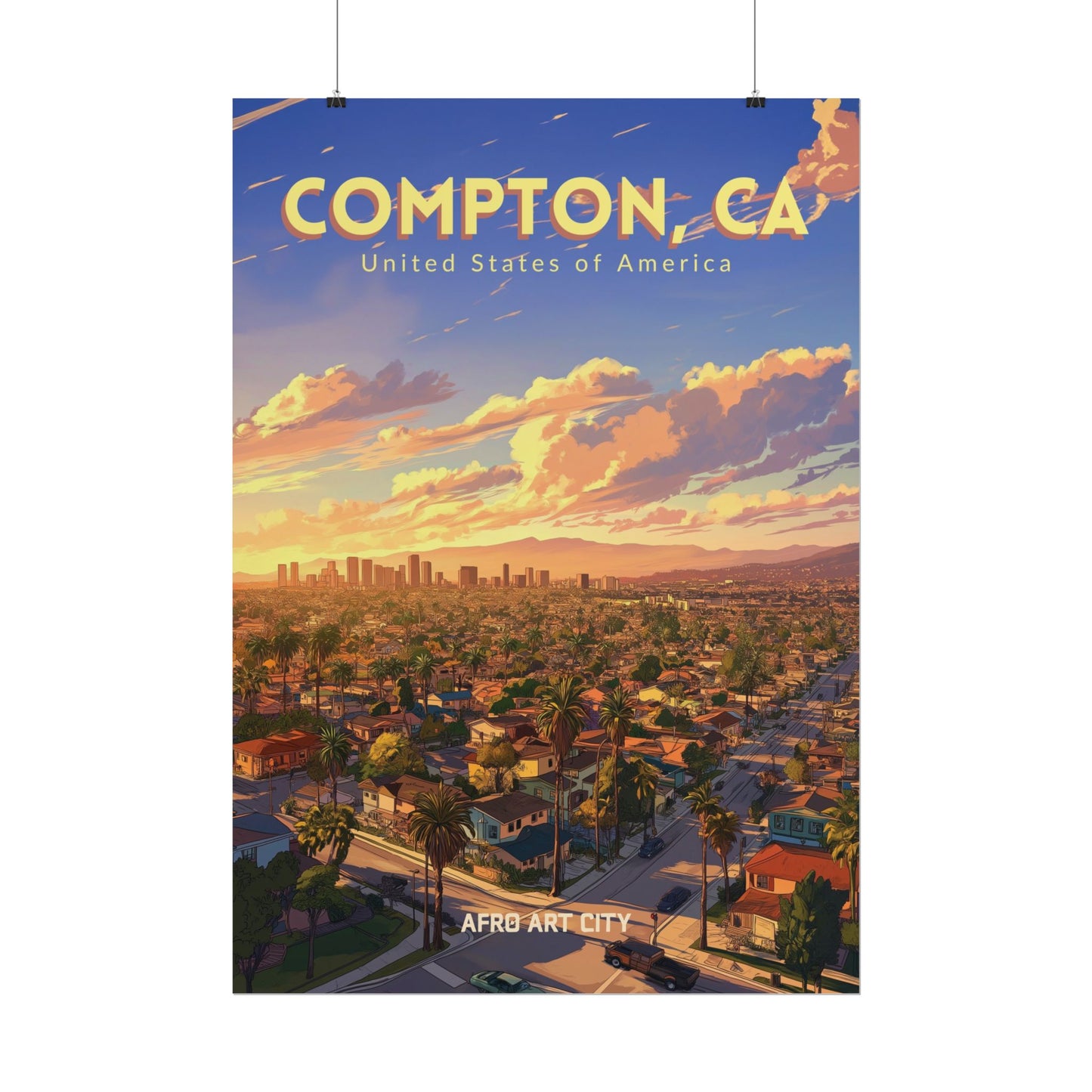 🇺🇸 United States - Compton, CA ｜ Poster