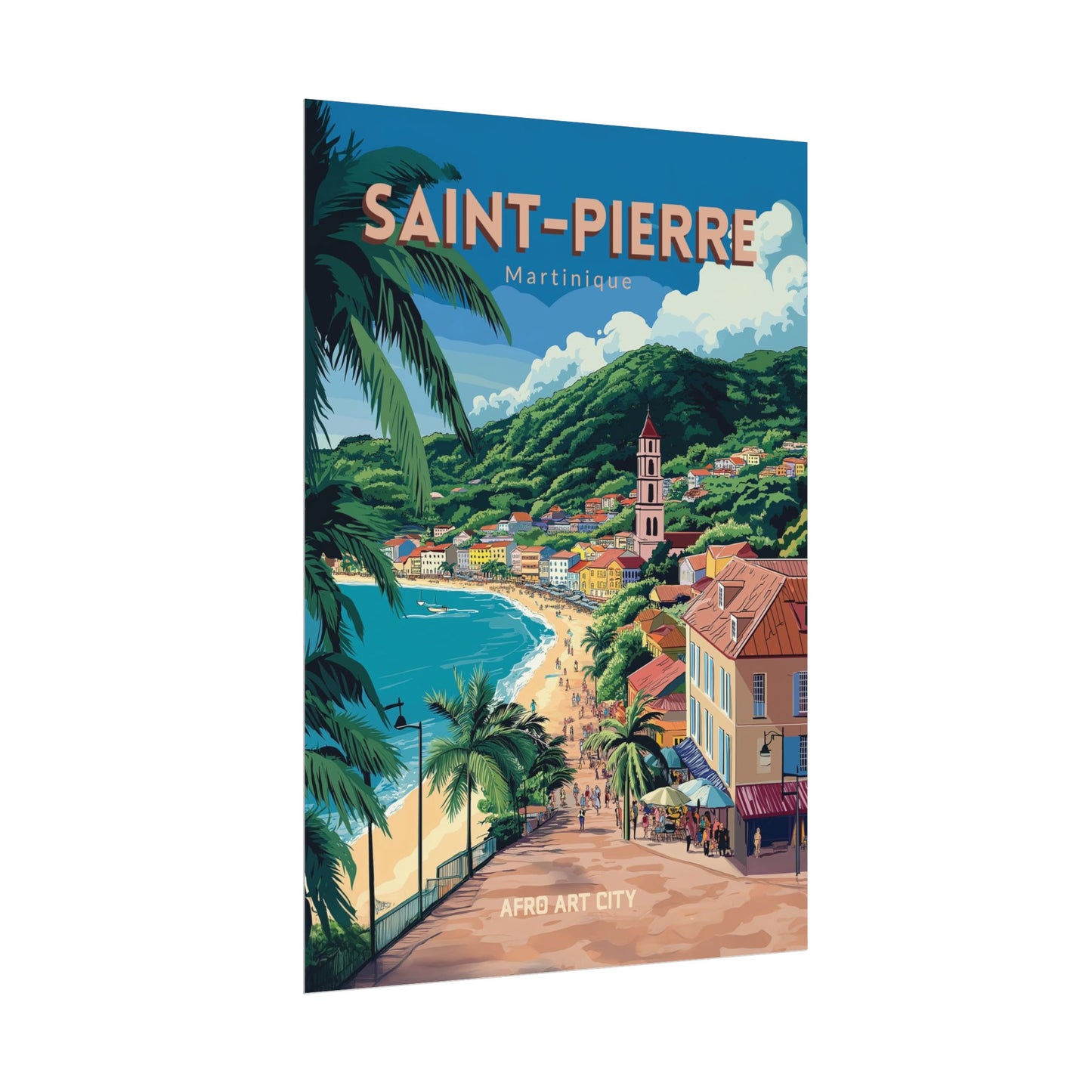 Martinique - Saint-Pierre ｜ Poster