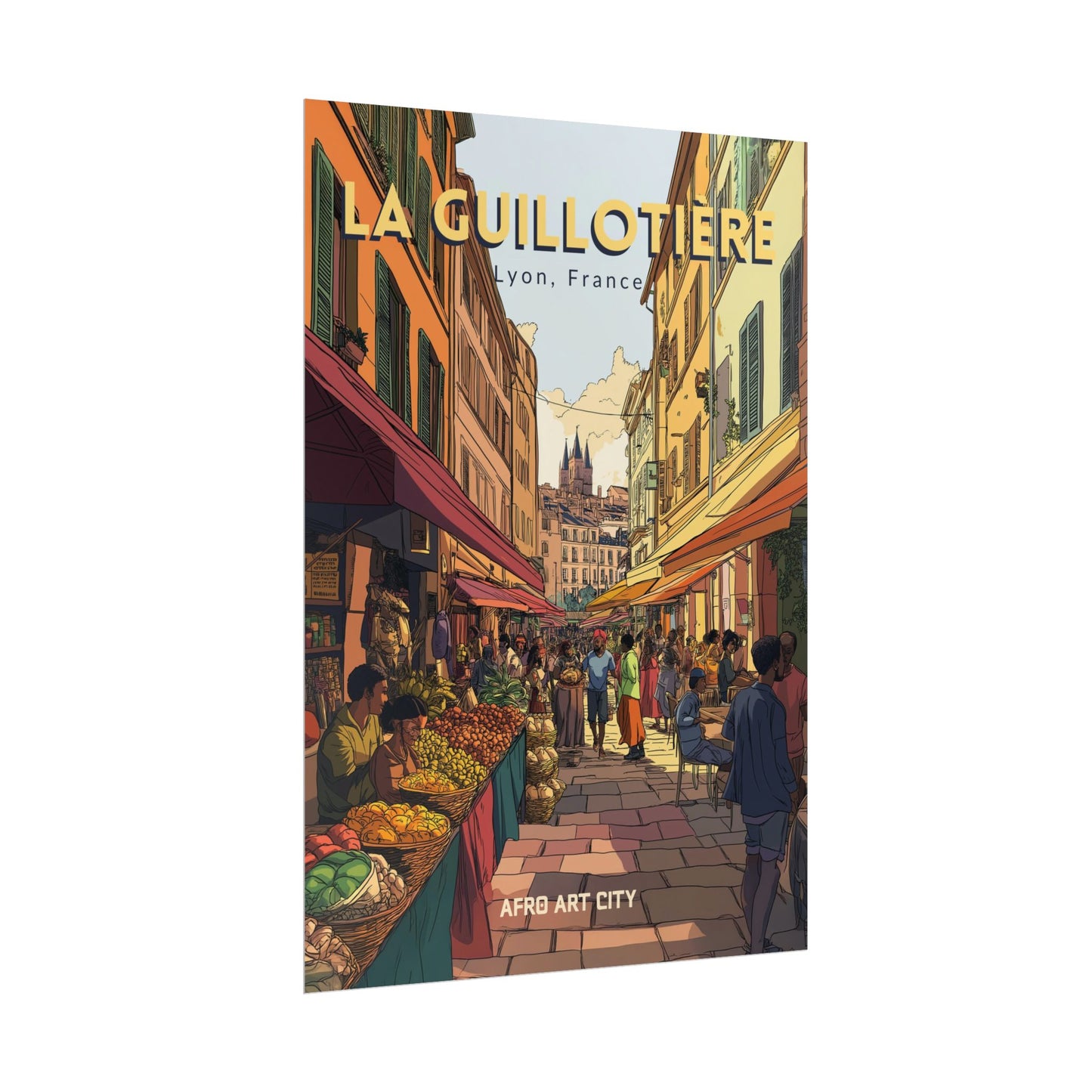 🇫🇷 France - La Guillotière, Lyon ｜ Poster