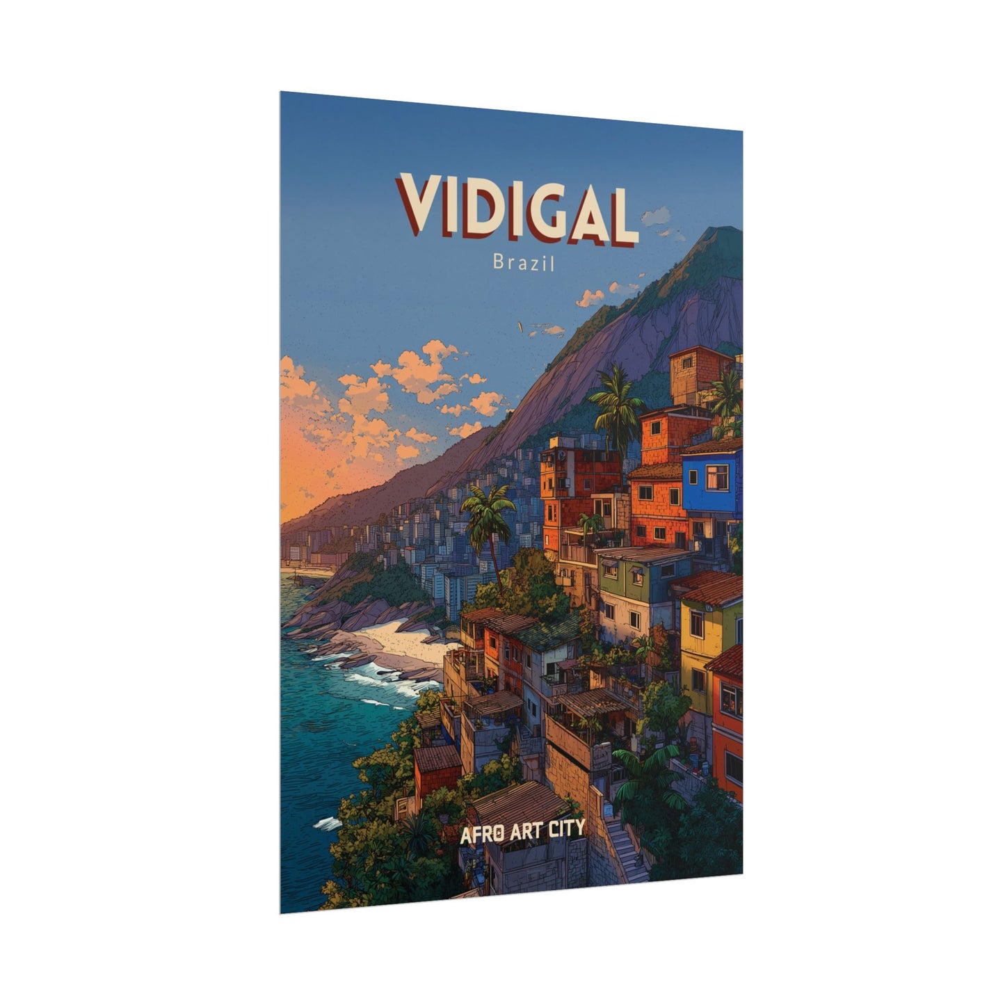 Brazil - Rio de Janeiro, Vidigal｜Poster