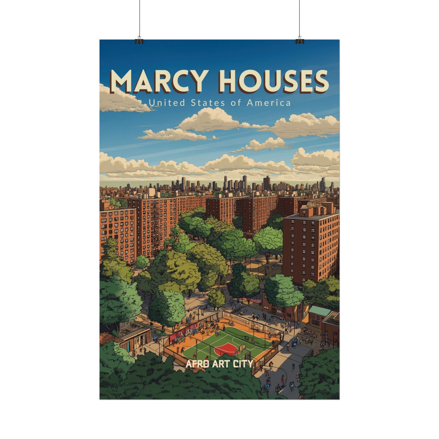 🇺🇸 United States - Marcy Houses, NY ｜ Poster