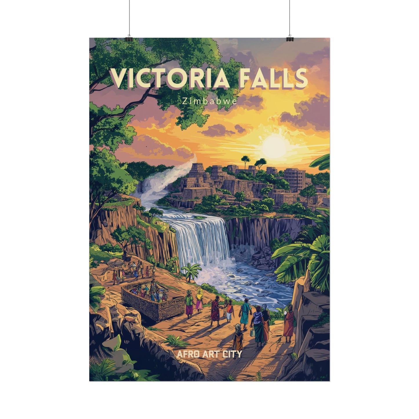 Zimbabwe - Victoria falls ｜ Poster