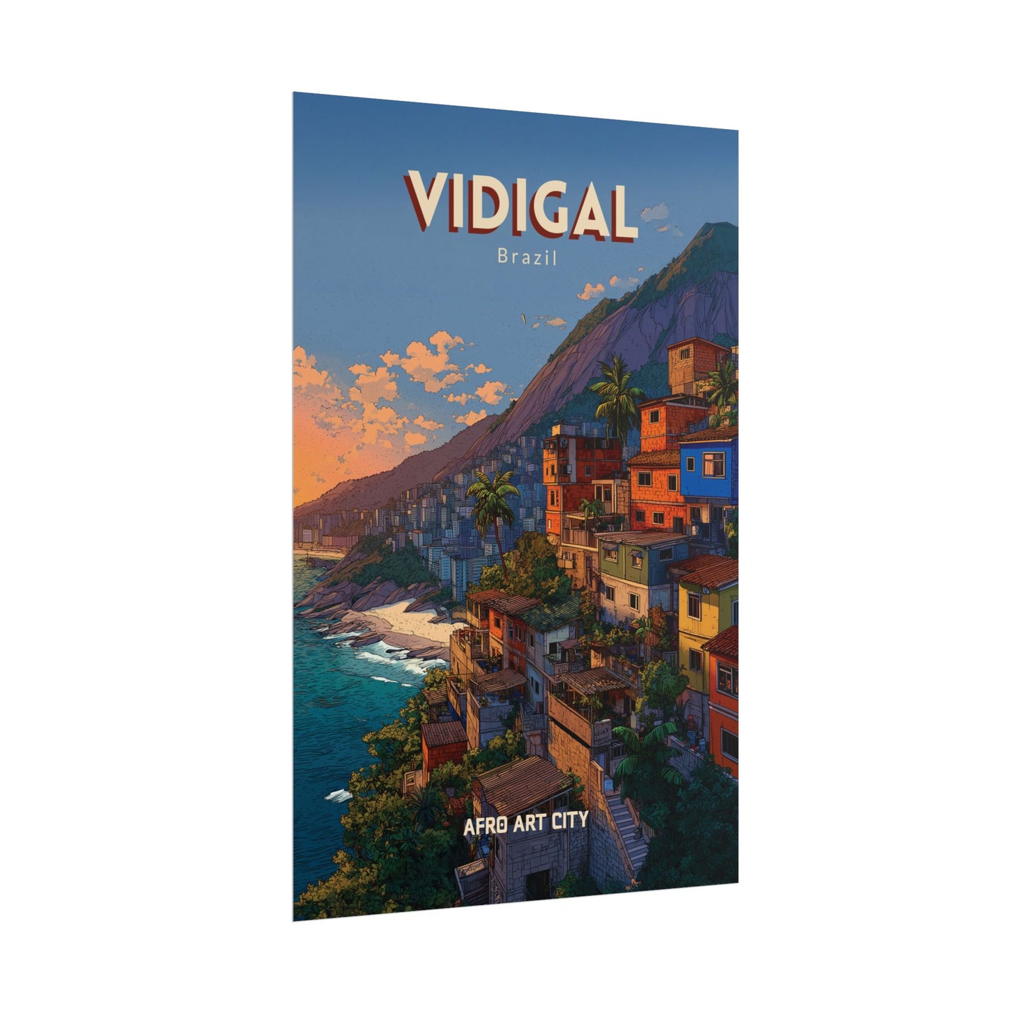 Brazil - Rio de Janeiro, Vidigal｜Poster
