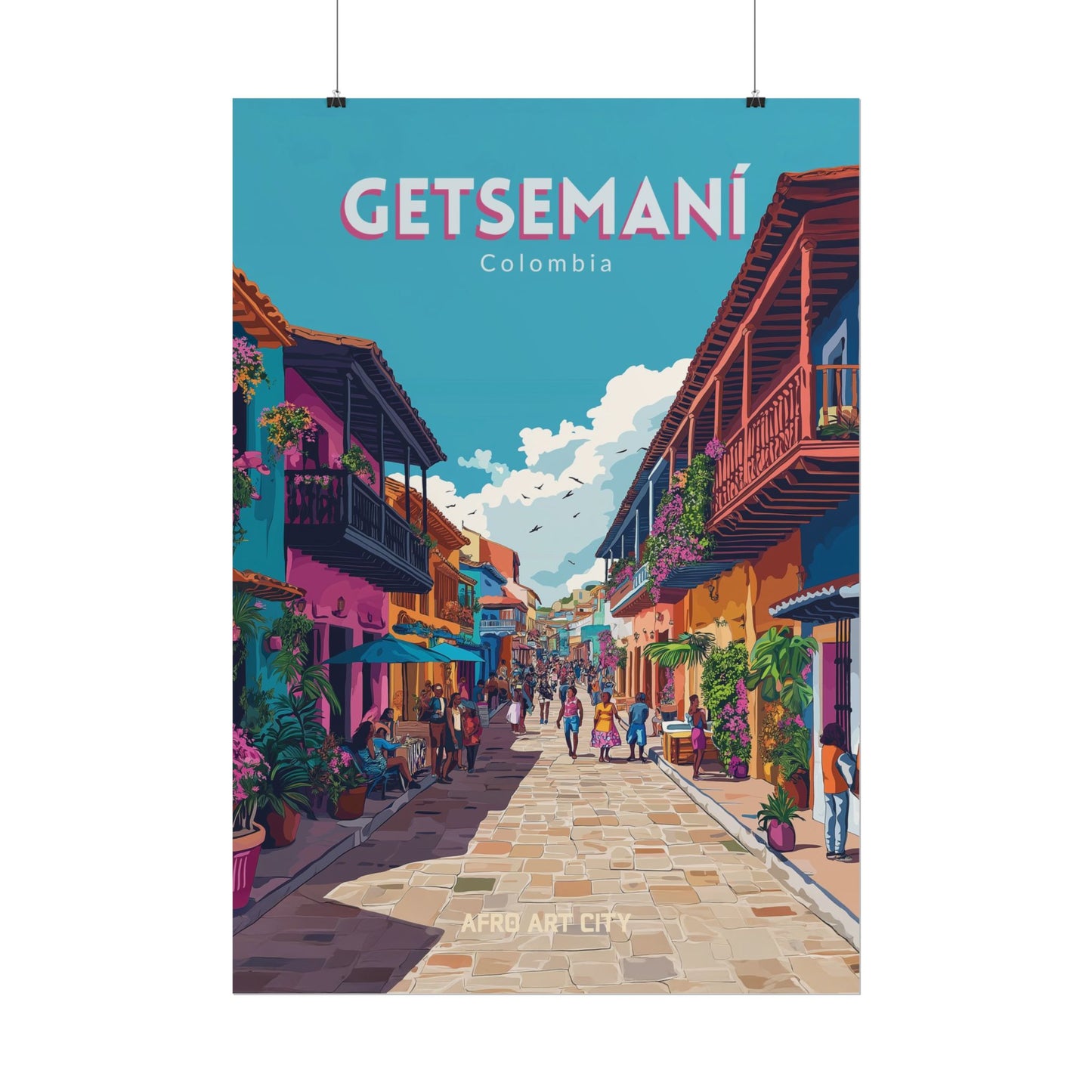 🇨🇴 Colombia - Getsemaní, Cartagena ｜ Poster