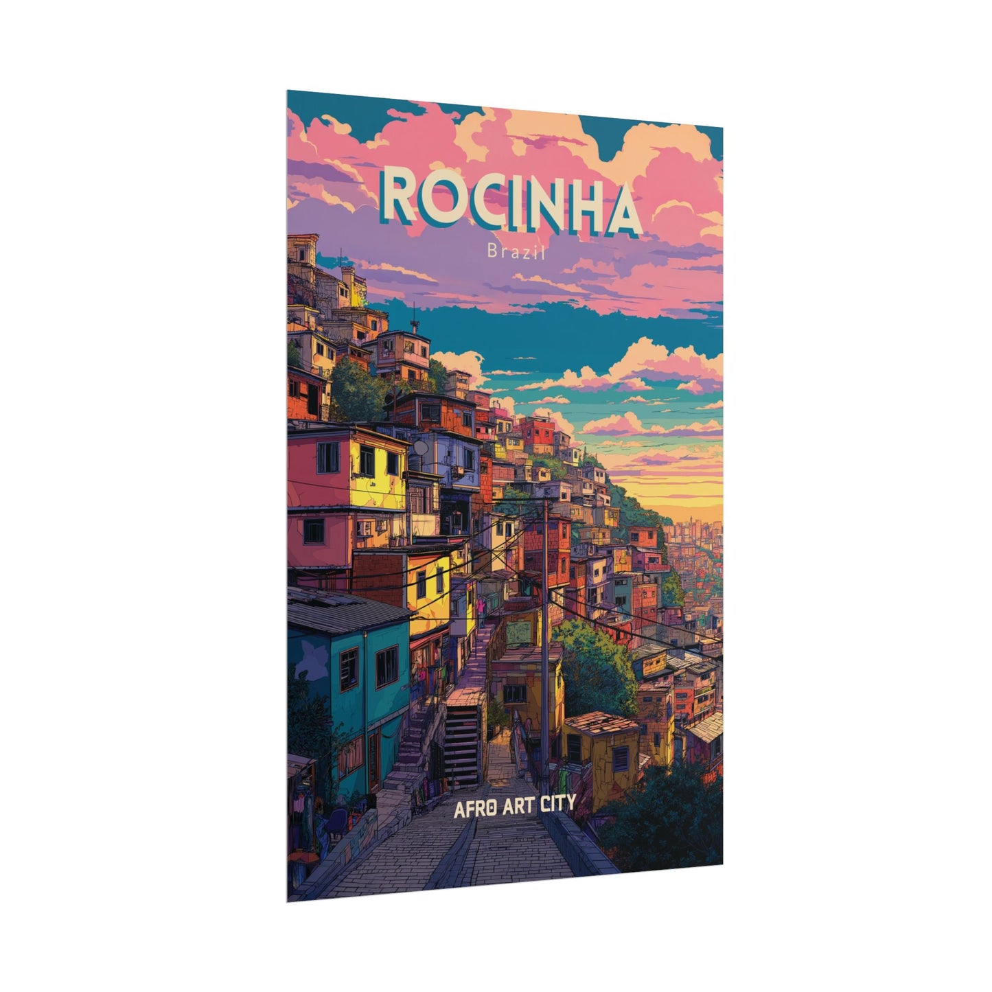 Brazil - Rio de Janeiro, Rocinha｜Poster