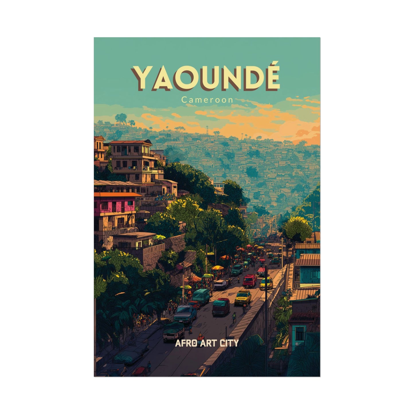 🇨🇲 Cameroon - Yaoundé ｜ Poster