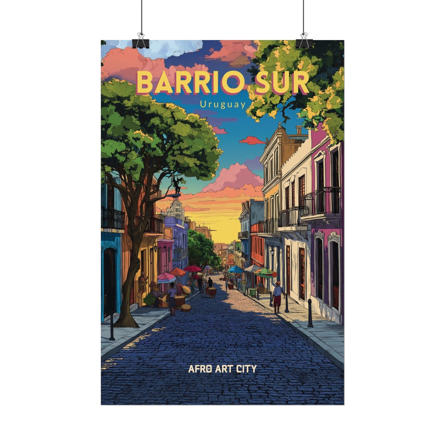 🇺🇾 Uruguay - Barrio Sur, Montevideo ｜ Poster