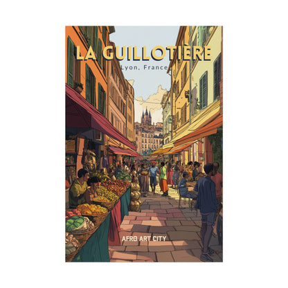 🇫🇷 France - La Guillotière, Lyon ｜ Poster