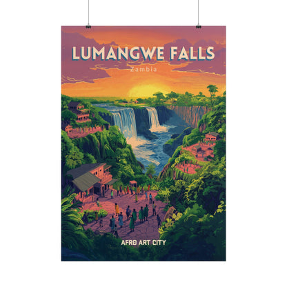 Zambia - Lumangwe falls ｜ Poster