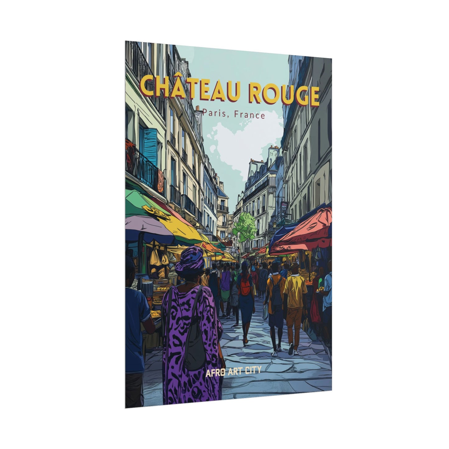 🇫🇷 France - Château Rouge, Paris ｜ Poster