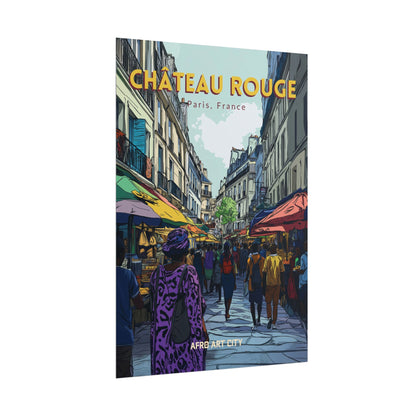 🇫🇷 France - Château Rouge, Paris ｜ Poster