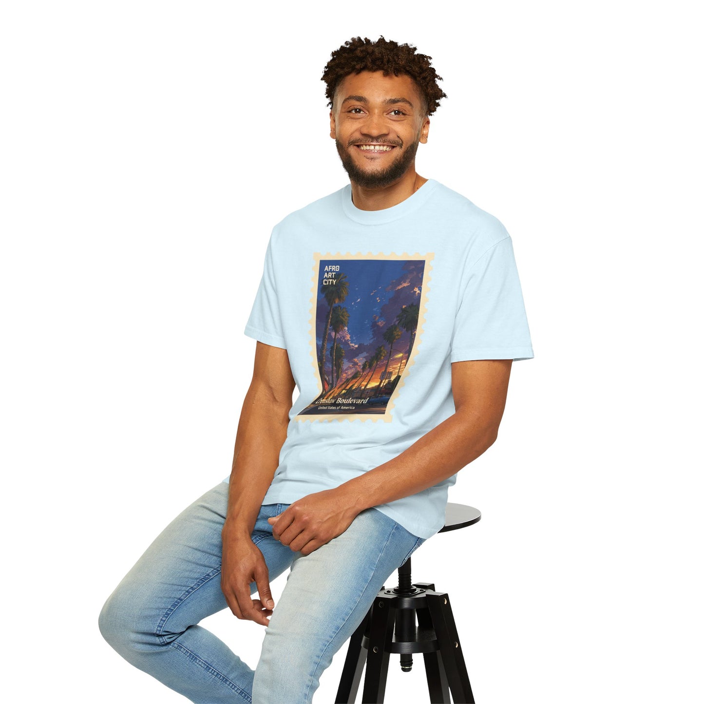 United States - California, Crenshaw Boulevard | Postcards Travel T-Shirt