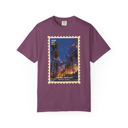 United States - California, Crenshaw Boulevard | Postcards Travel T-Shirt