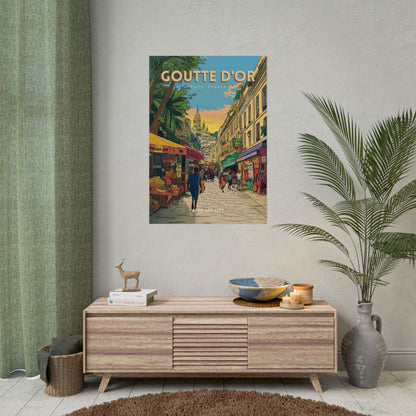 🇫🇷 France - Goutte d'or, Paris ｜ Poster