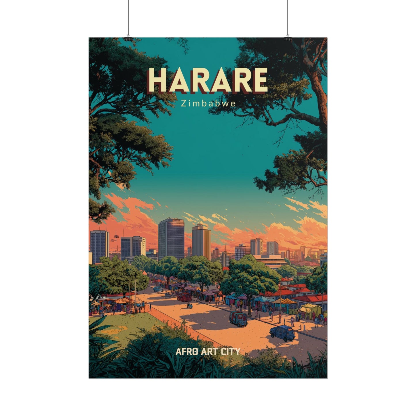 Zimbabwe - Harare ｜ Poster