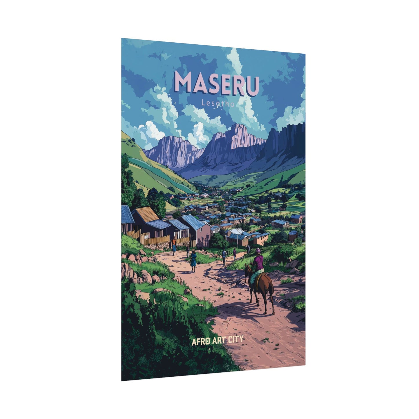 🇱🇸 Lesotho - Maseru ｜ Poster