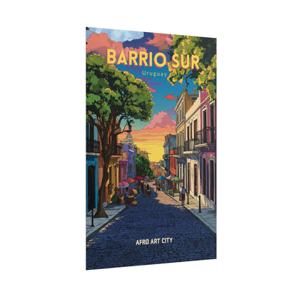 🇺🇾 Uruguay - Barrio Sur, Montevideo ｜ Poster