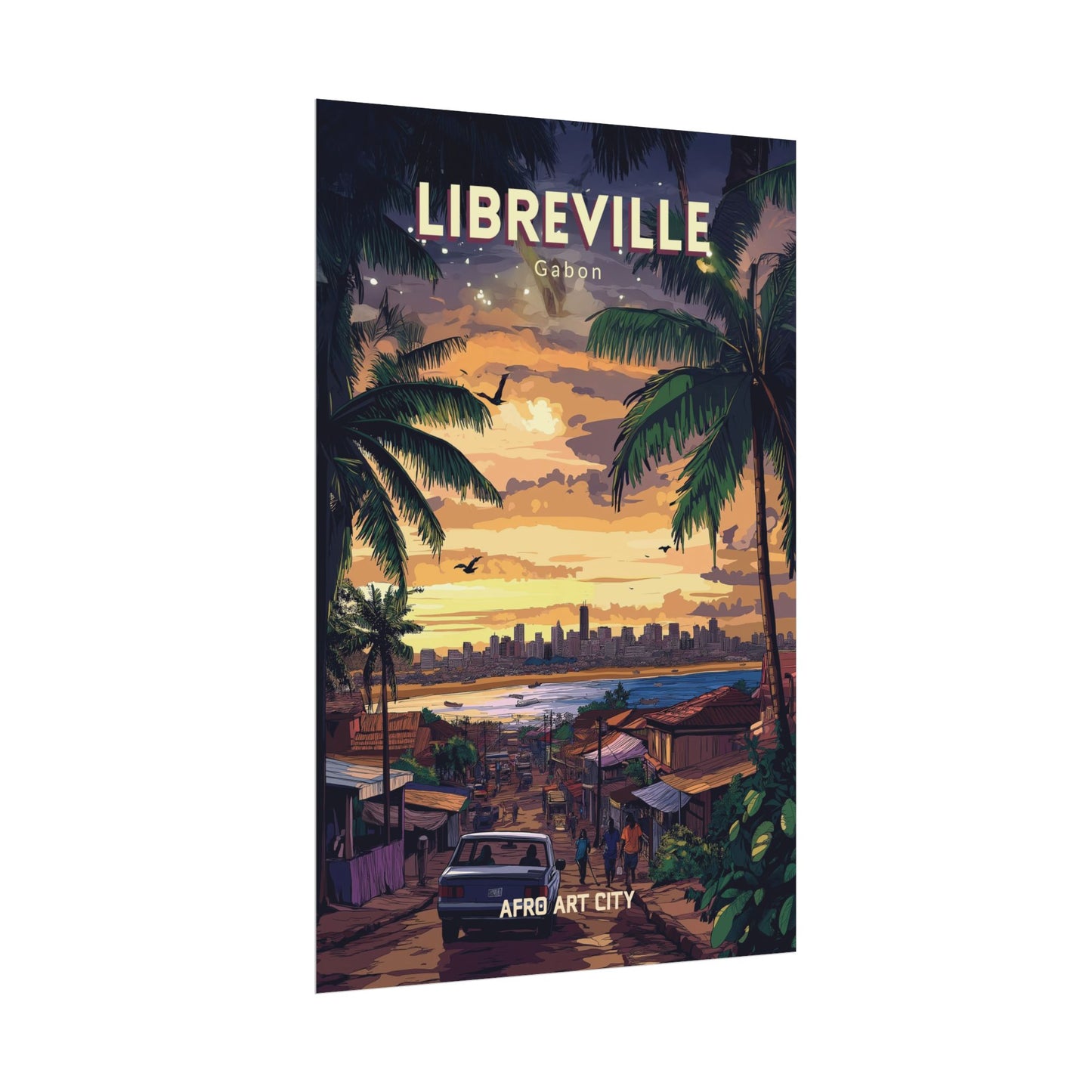 🇬🇦 Gabon - Libreville ｜ Poster