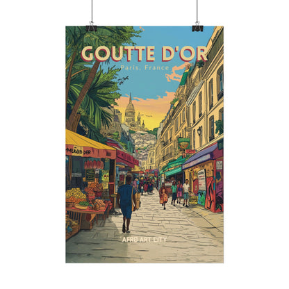 🇫🇷 France - Goutte d'or, Paris ｜ Poster