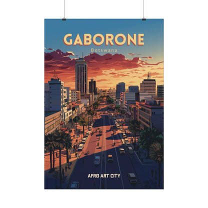 🇧🇼 Botswana - Gaborone ｜ Poster