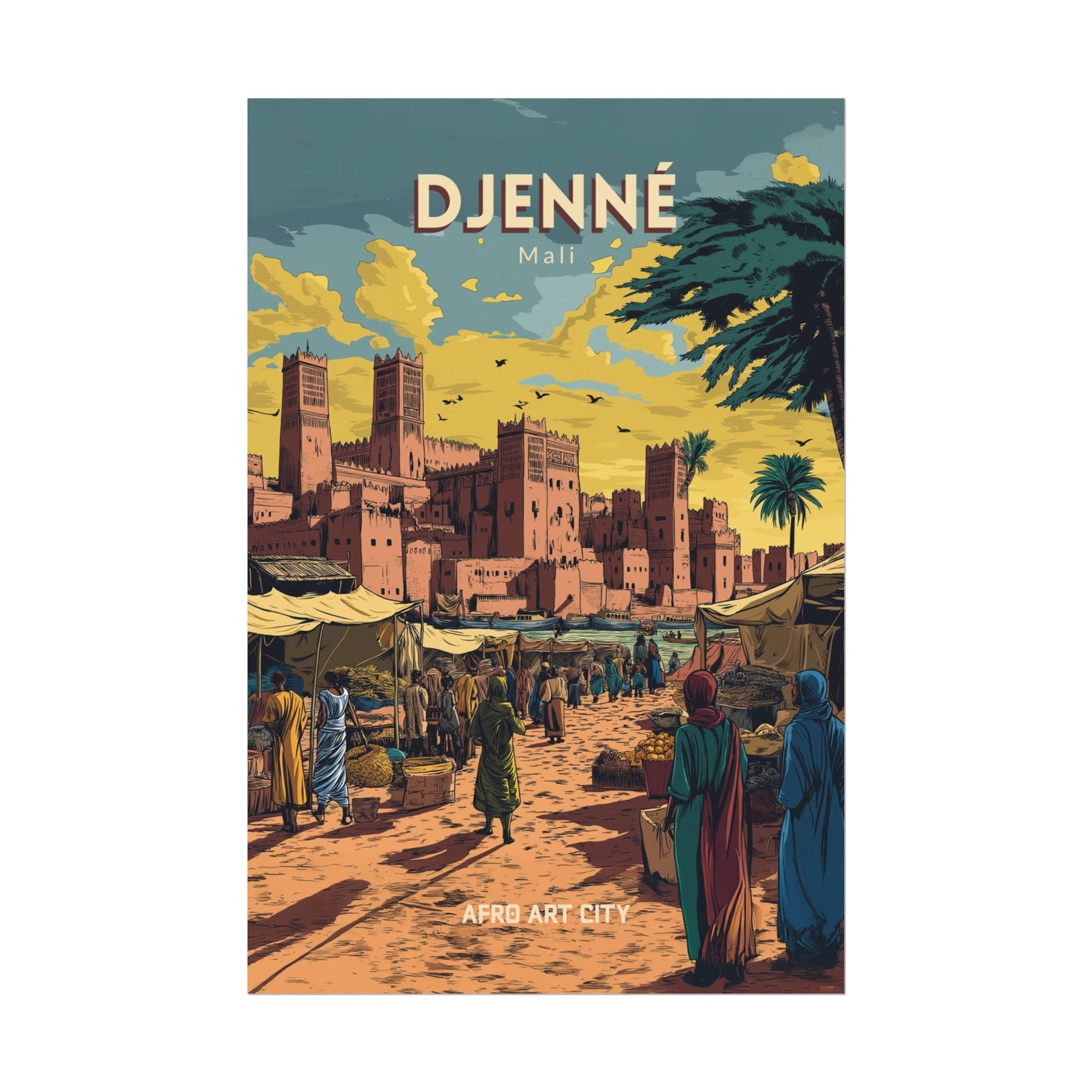 🇲🇱 Mali - Djenné ｜ Poster