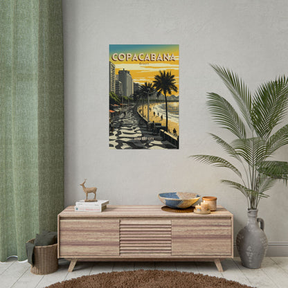 Brazil - Rio de Janeiro, Copacabana｜Poster