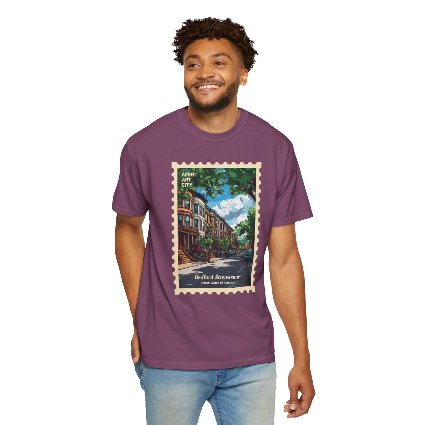 United States - New York, Bedford-Stuyvesant | Postcards Travel T-Shirt