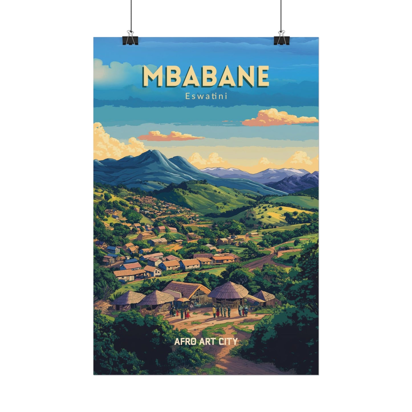 🇸🇿 Eswatini - Mbabane ｜ Poster