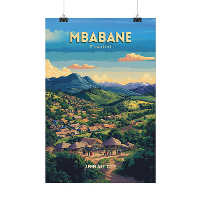 🇸🇿 Eswatini - Mbabane ｜ Poster