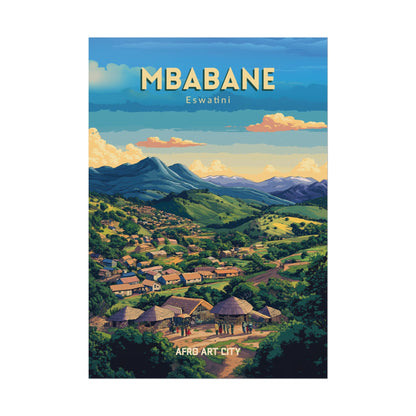 🇸🇿 Eswatini - Mbabane ｜ Poster