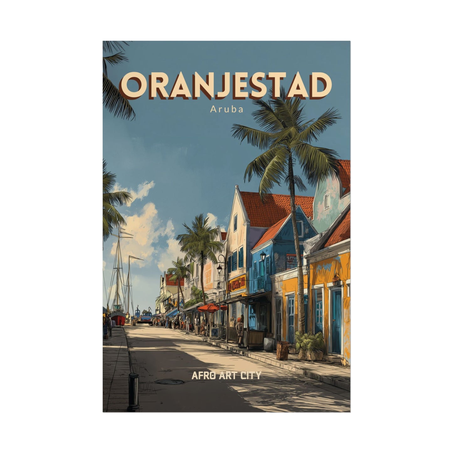 Aruba - Oranjestad｜Poster