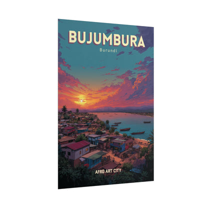 Burundi - Bujumbura｜Poster — City Map Travel Wall Art