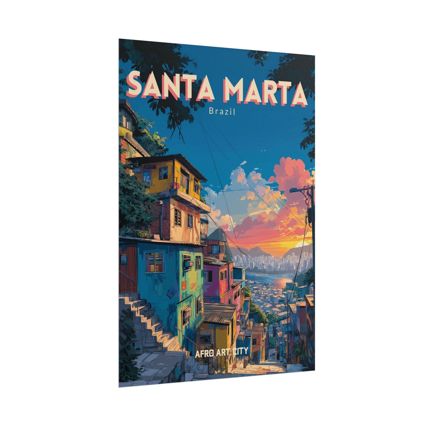 Brazil - Rio de Janeiro, Santa Marta｜Poster