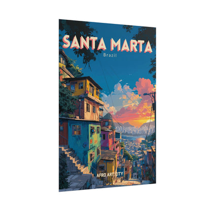 Brazil - Rio de Janeiro, Santa Marta｜Poster