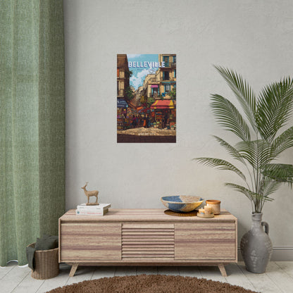 🇫🇷 France - Belleville, Paris ｜ Poster