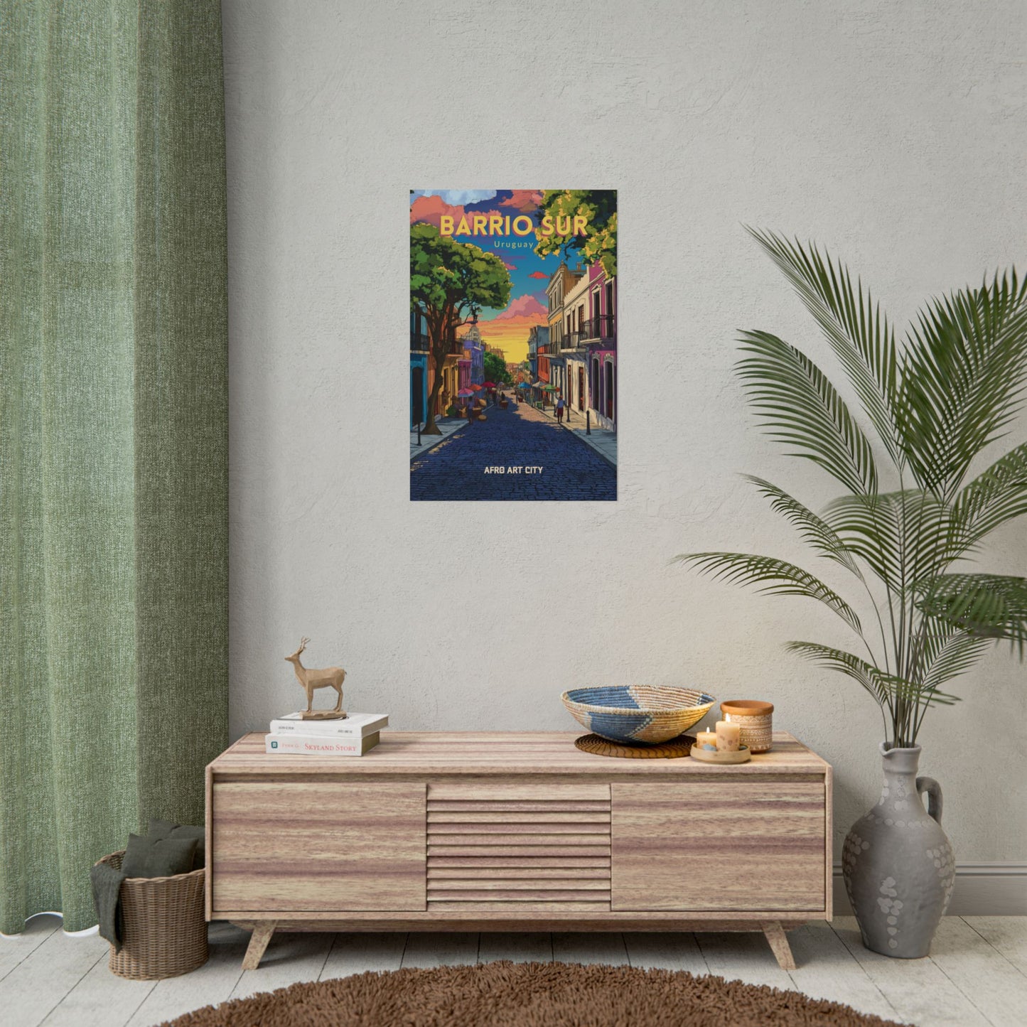 🇺🇾 Uruguay - Barrio Sur, Montevideo ｜ Poster