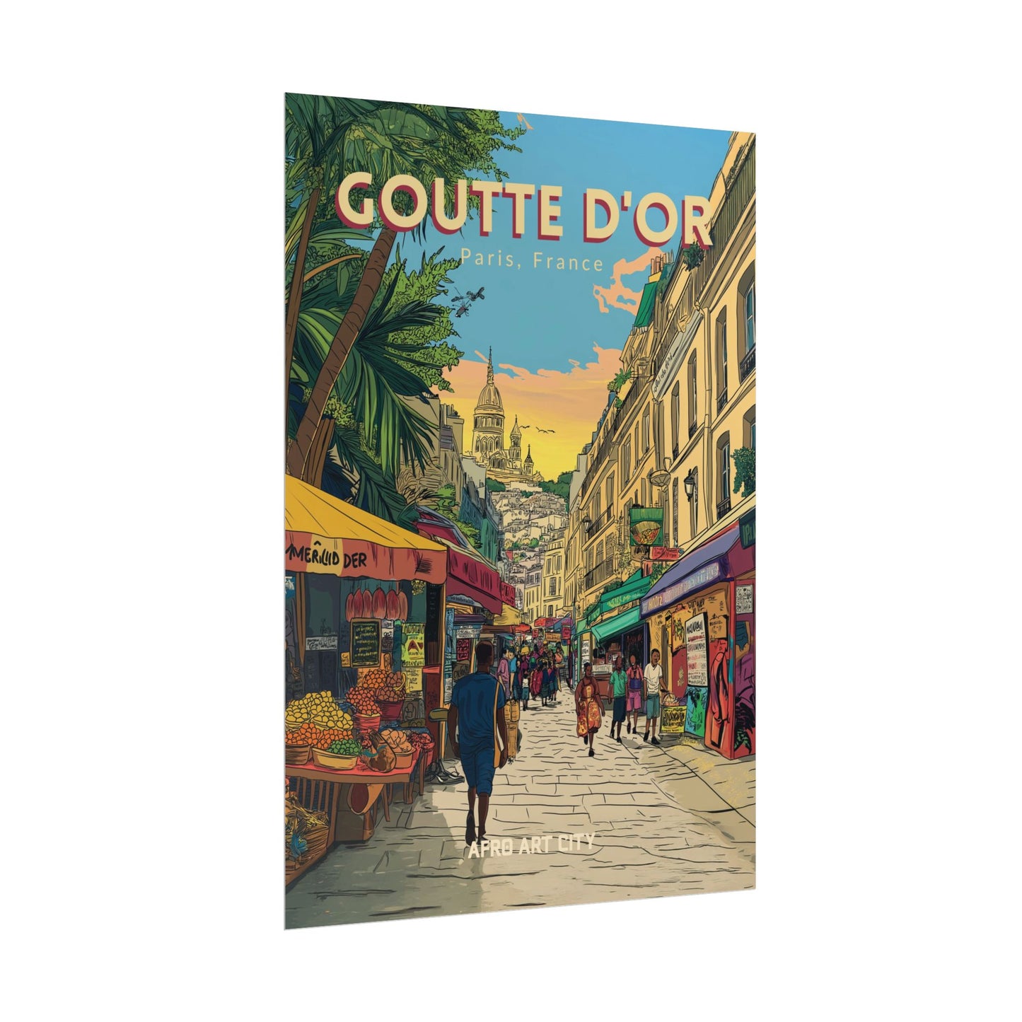 🇫🇷 France - Goutte d'or, Paris ｜ Poster