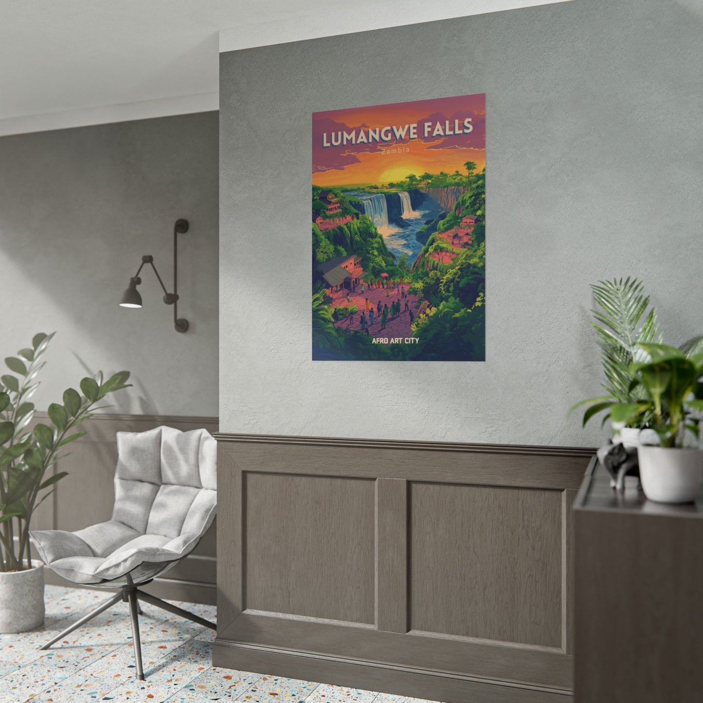 Zambia - Lumangwe falls ｜ Poster
