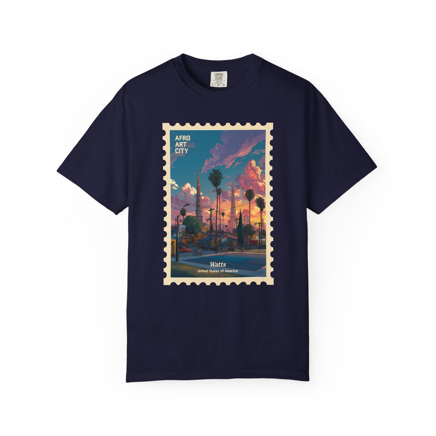 United States - California, Watts | Postcards Travel T-Shirt