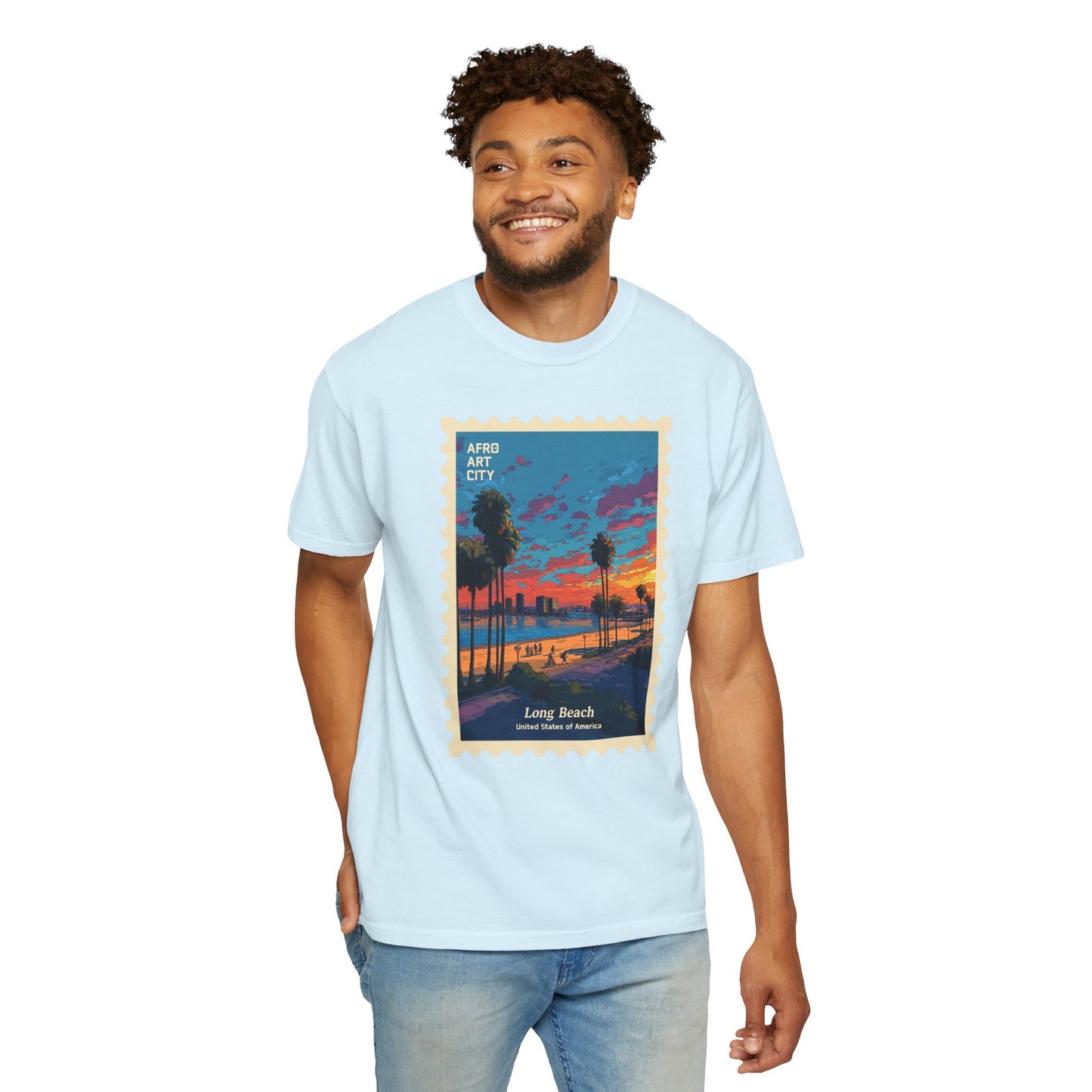 United States - California, Long Beach | Postcards Travel T-Shirt