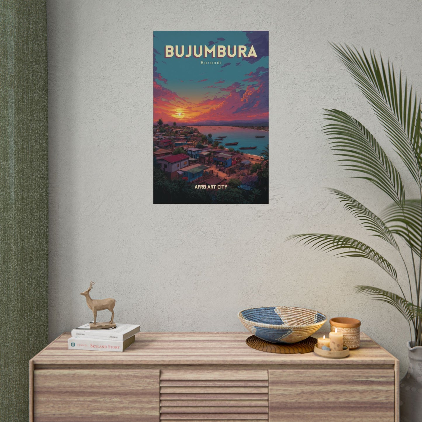 Burundi - Bujumbura｜Poster — City Map Travel Wall Art
